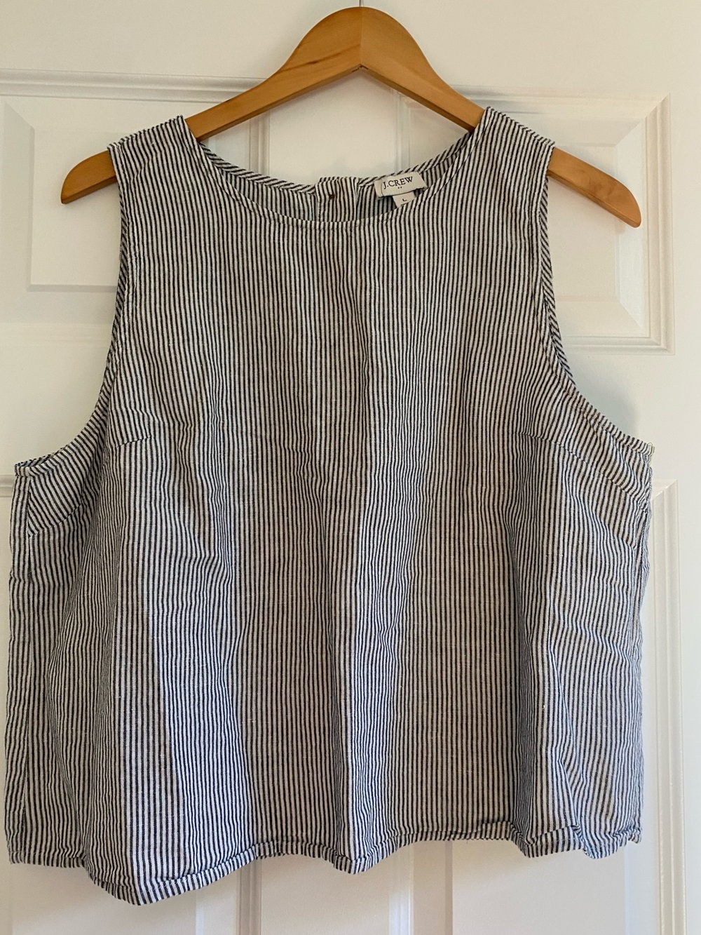 J. Crew Striped Gray Tank Top - Picture 4 of 7
